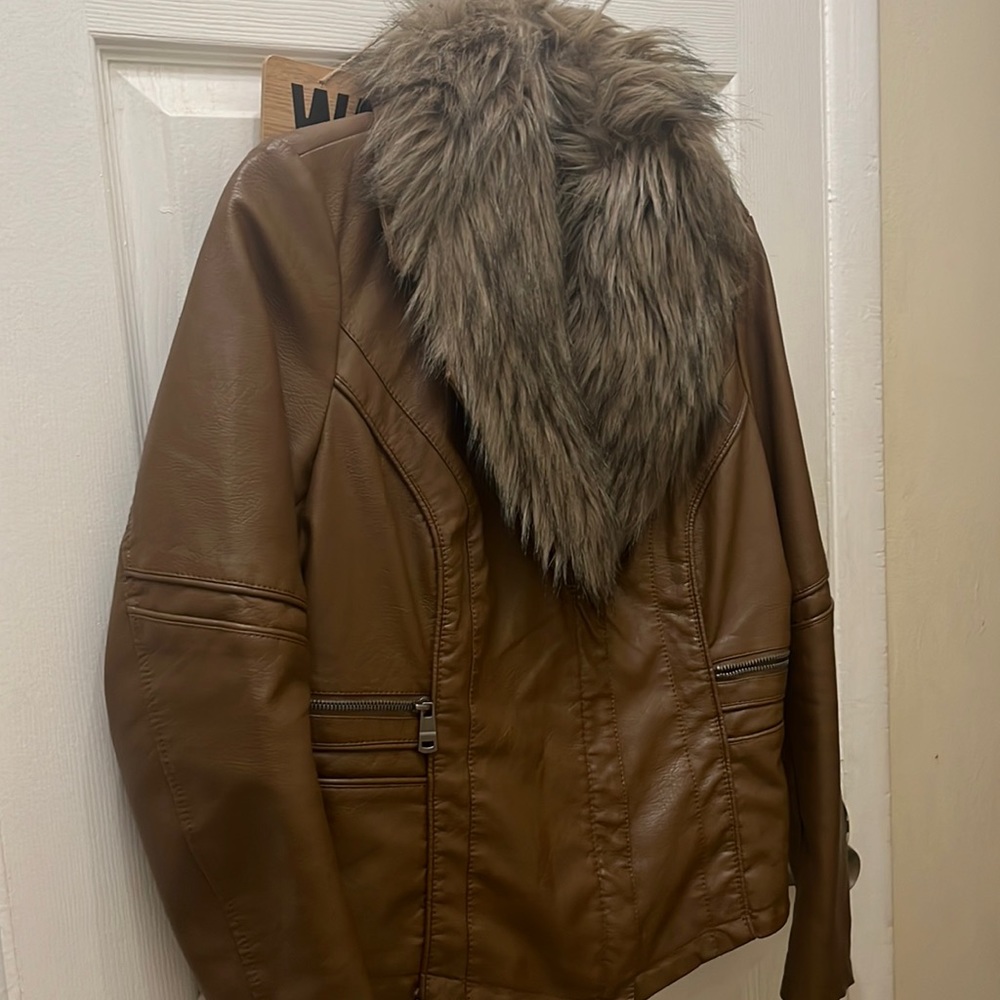 Pleather coat